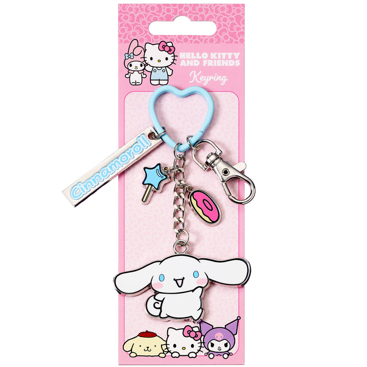Hello Kitty Cinnamoroll Keyring With Charms