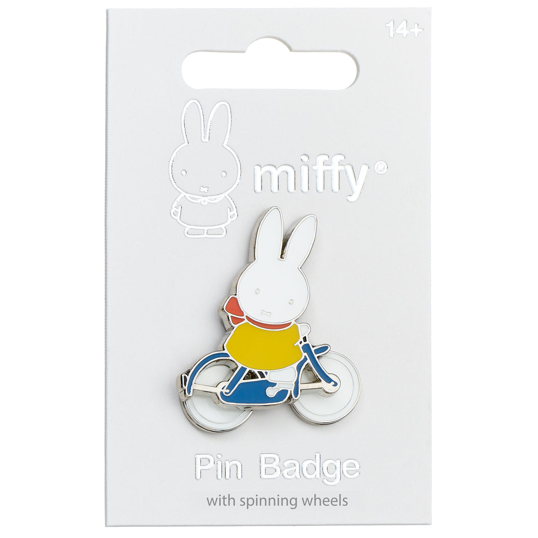 Miffy Spinning Wheels Bike Pin Badge