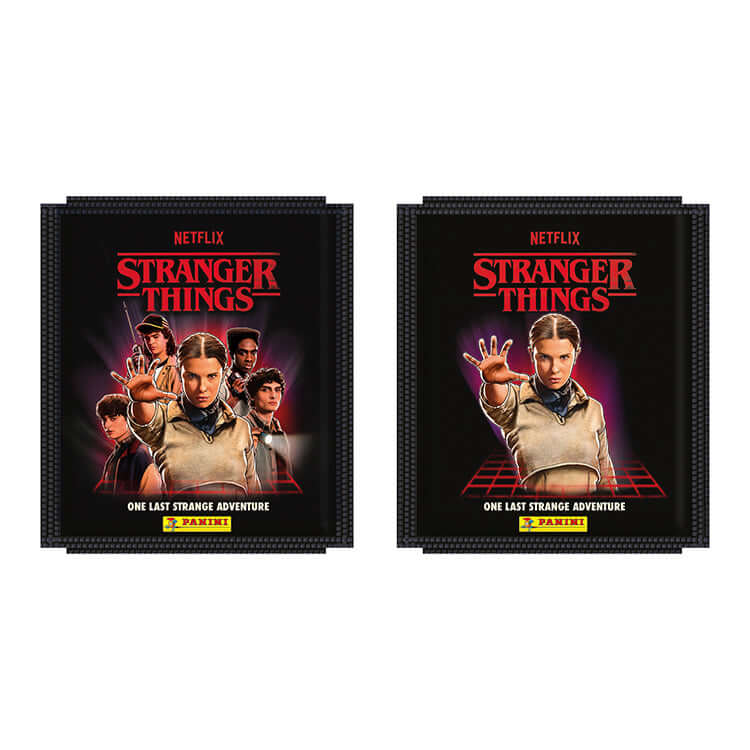 Stranger Things One Last Strange Adventure Sticker Collection featuring collectible packs from Panini.
