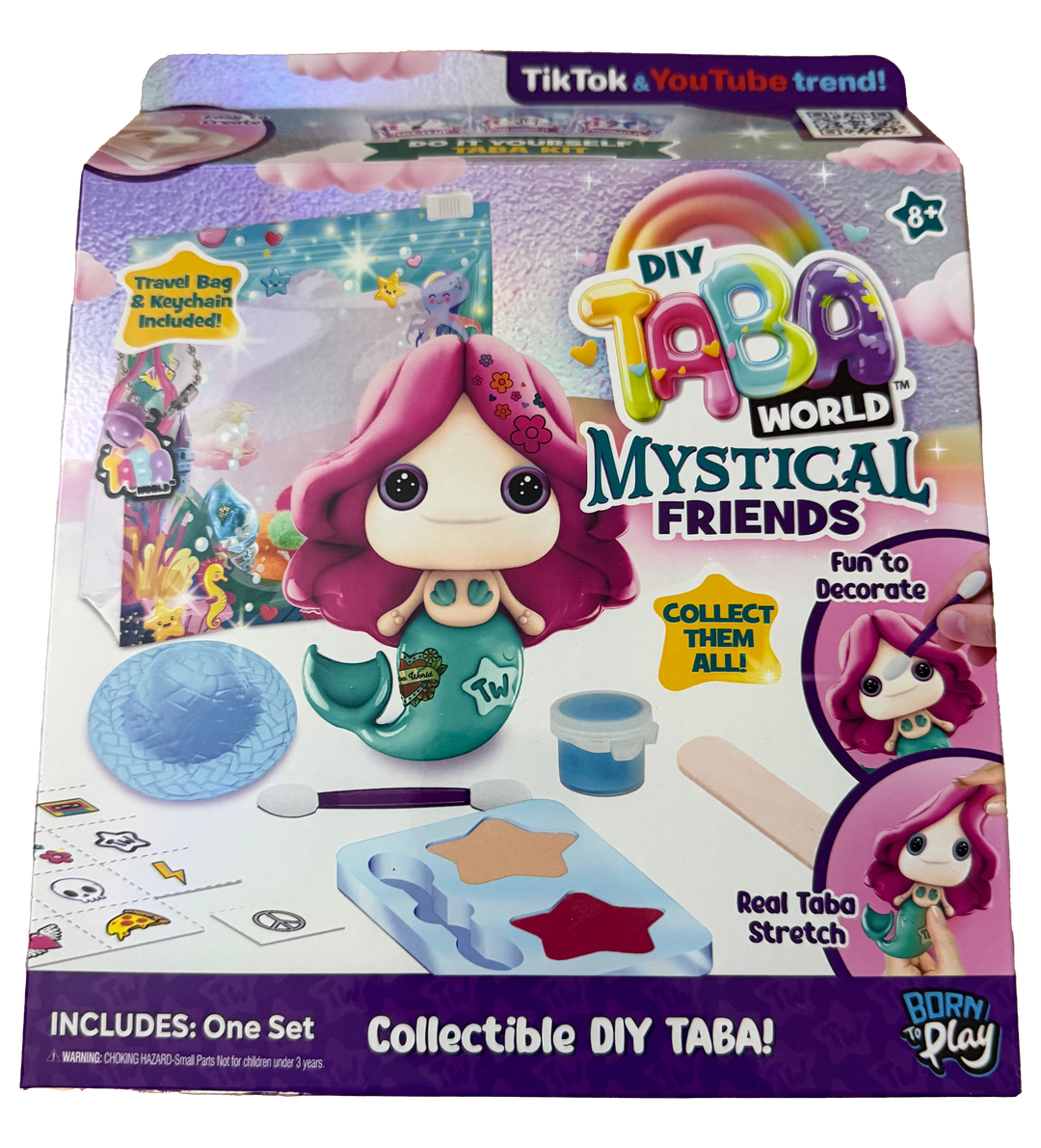 Taba World Make & Display Mystical Friends keyring craft set featuring mystical characters and DIY decoration options.