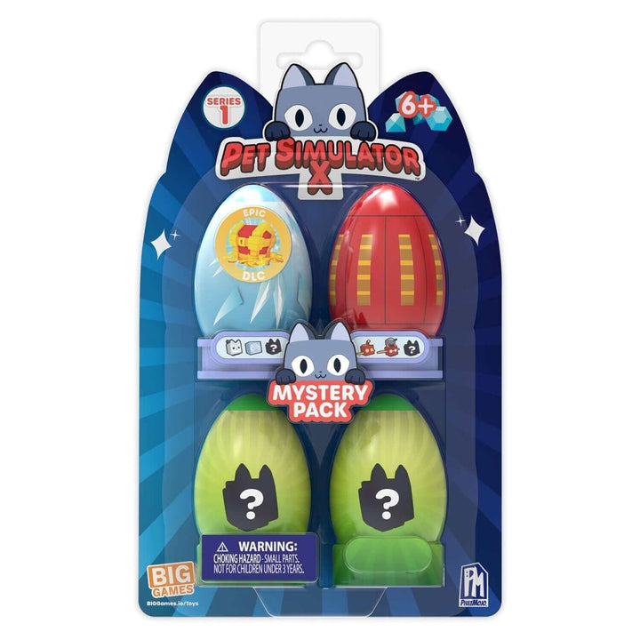 PhatMojo Pet Simulator X Mystery Pets 4PK Action Figures Earthlets