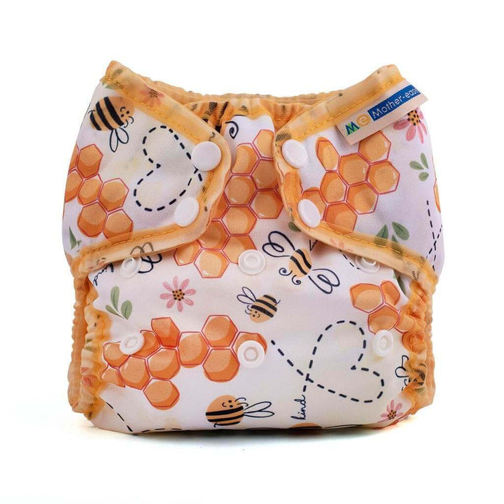 Mother-ease Wizard Duo Cover Colour: Bee Kind Size: XS reusable nappies Earthlets