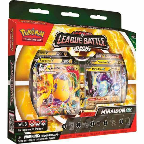 Pokemon Company Pokemon TCG: Miraidon ex League Battle Deck Trading Card Games Earthlets