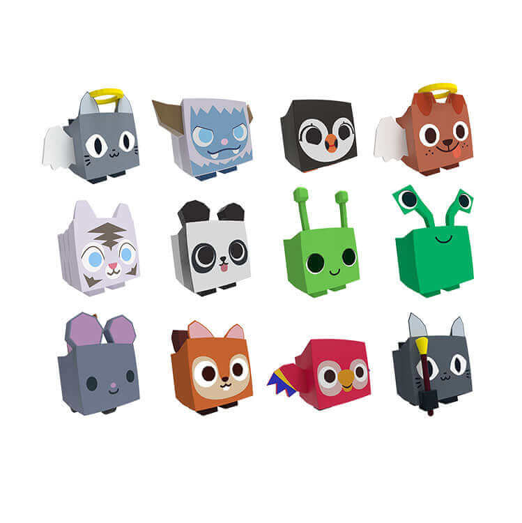 PhatMojo Pet Simulator Series 2 Mystery Pets 4PK Egg Action Figures Earthlets