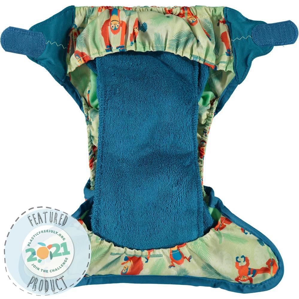 Close ParentPop-in Bamboo Nappy Pattern - TabsColour: Blue Puffinreusable nappiesEarthlets