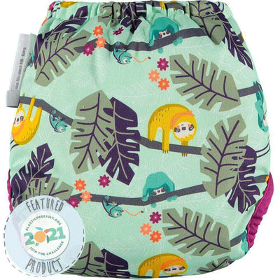Close Parent Pop-in Single Popper Nappy Bamboo Colour: Sloth reusable nappies Earthlets