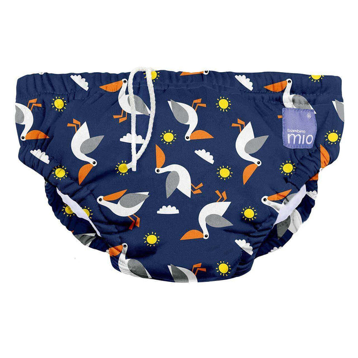 Bambino Mio Nice and Nautical Reusable Swim Nappy Colour: Anchors Away Size: Medium reusable swim nappies Earthlets