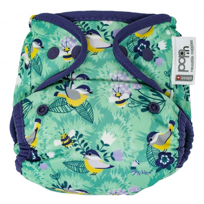 Close Parent| Pop-in Single Popper Nappy Bamboo | Earthlets.com |  | reusable nappies