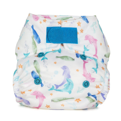 Baba + BooNewborn Reusable Nappy - PrintsColour: Sea Lifereusable nappies all in one nappiesEarthlets