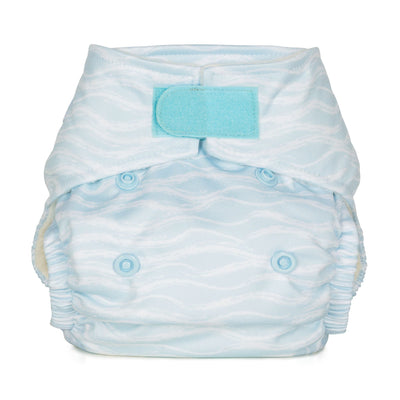 Baba + BooNewborn Reusable Nappy - PrintsColour: Wavesreusable nappies all in one nappiesEarthlets